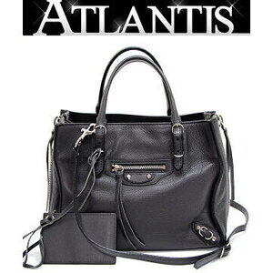 Balenciaga Paper Handbag Gray Leather